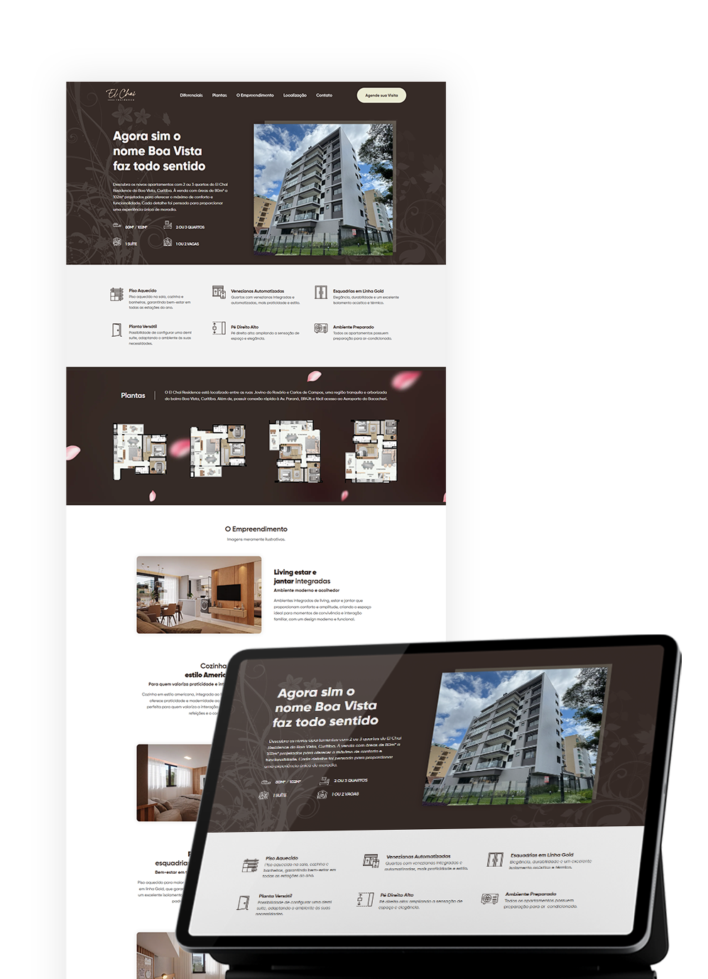 Criação de landing page em Curitiba - El Chai Residence - Daol Empreendimentos - Meon Marketing Digital