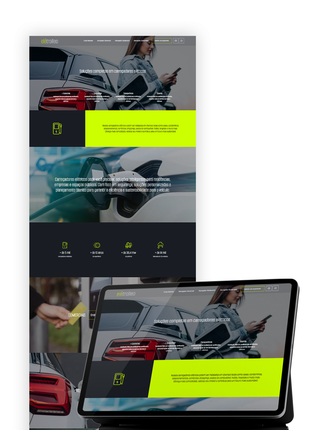 Criação de landing page em Curitiba - Eletrolleo - Meon Marketing Digital